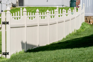 American Fence Company Lincoln, Nebraska - Vinyl Fencing, 4' Picket Underscallop Tan 552