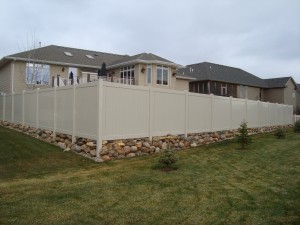 American Fence Company Lincoln, Nebraska - Vinyl Fencing, Vinyl Sandstone Privacy AFC, SD